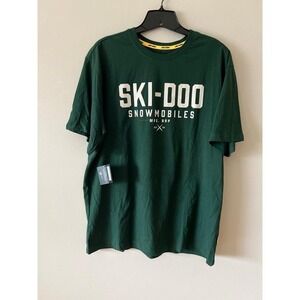 Ski-Doo Men's Vintage T-Shirt Green XL NWT